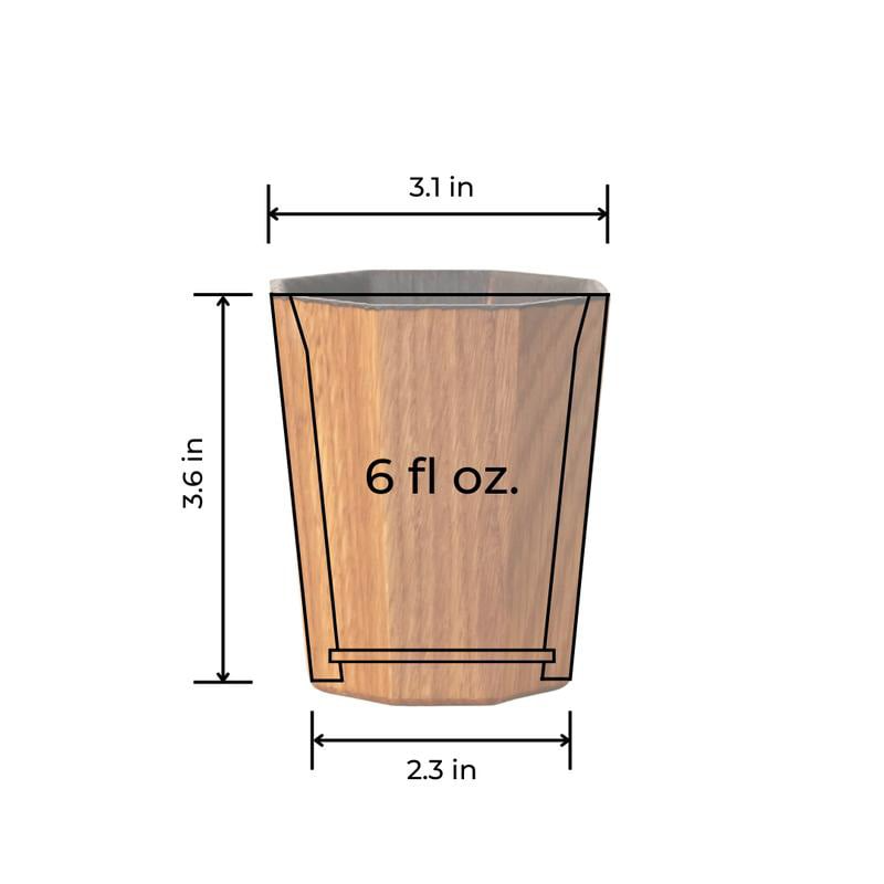 Whiskey Grail - Handmade Charred Oak Bourbon Glass: Experience The Barrel Aged Flavor