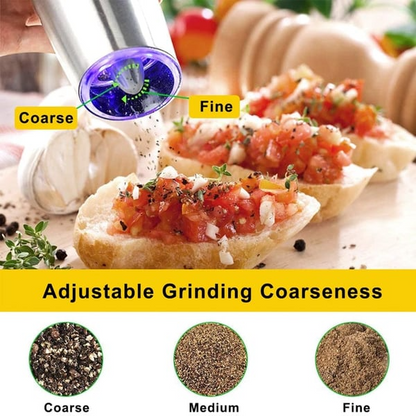 🔥 Automatic Electric Gravity Induction Salt & Pepper Grinder