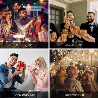 Whiskey Grail - Handmade Charred Oak Bourbon Glass: Experience The Barrel Aged Flavor