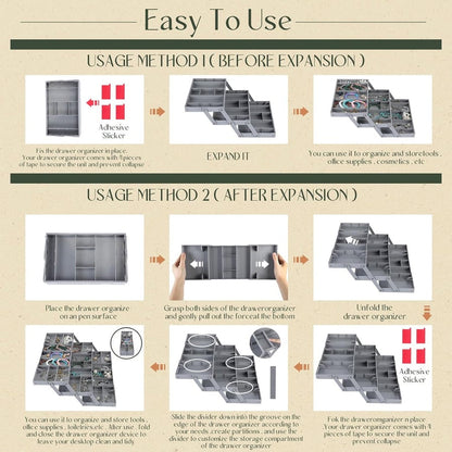 Multi-Level Smart Drawer Organizer