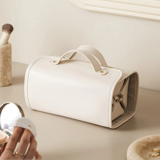 TO DAY 49% OFF Leather Waterproof Cosmetic Bag