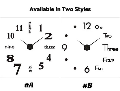 🔥Hot Sale - 48% OFF 🔥MODERN DIY PUNCH-FREE WALL CLOCK