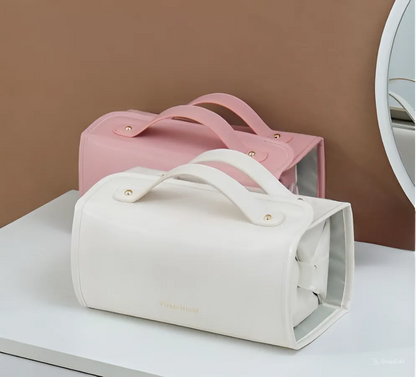 TO DAY 49% OFF Leather Waterproof Cosmetic Bag